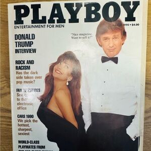 PLAYBOY Monochrome Cover with Bold Text